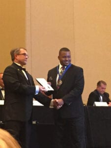 receiving awards at the AOAO Annual Awards Ceremony, Washington DC, October 2016