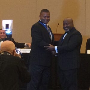 Being congratulated for getting awards at the AOAO Annual Awards Ceremony, Washington DC, October 2016